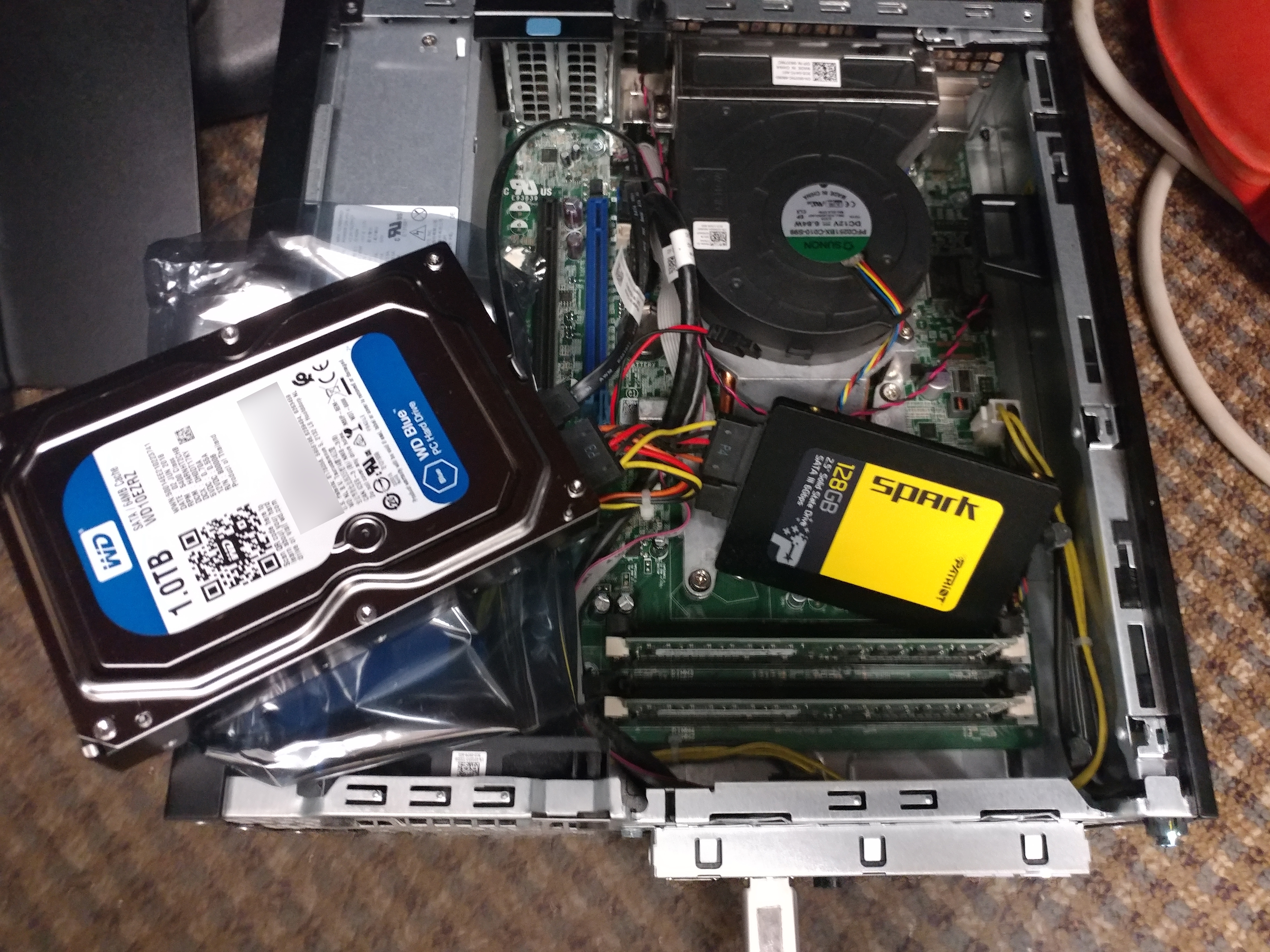 hard drive cloned to new SSD upgrade
