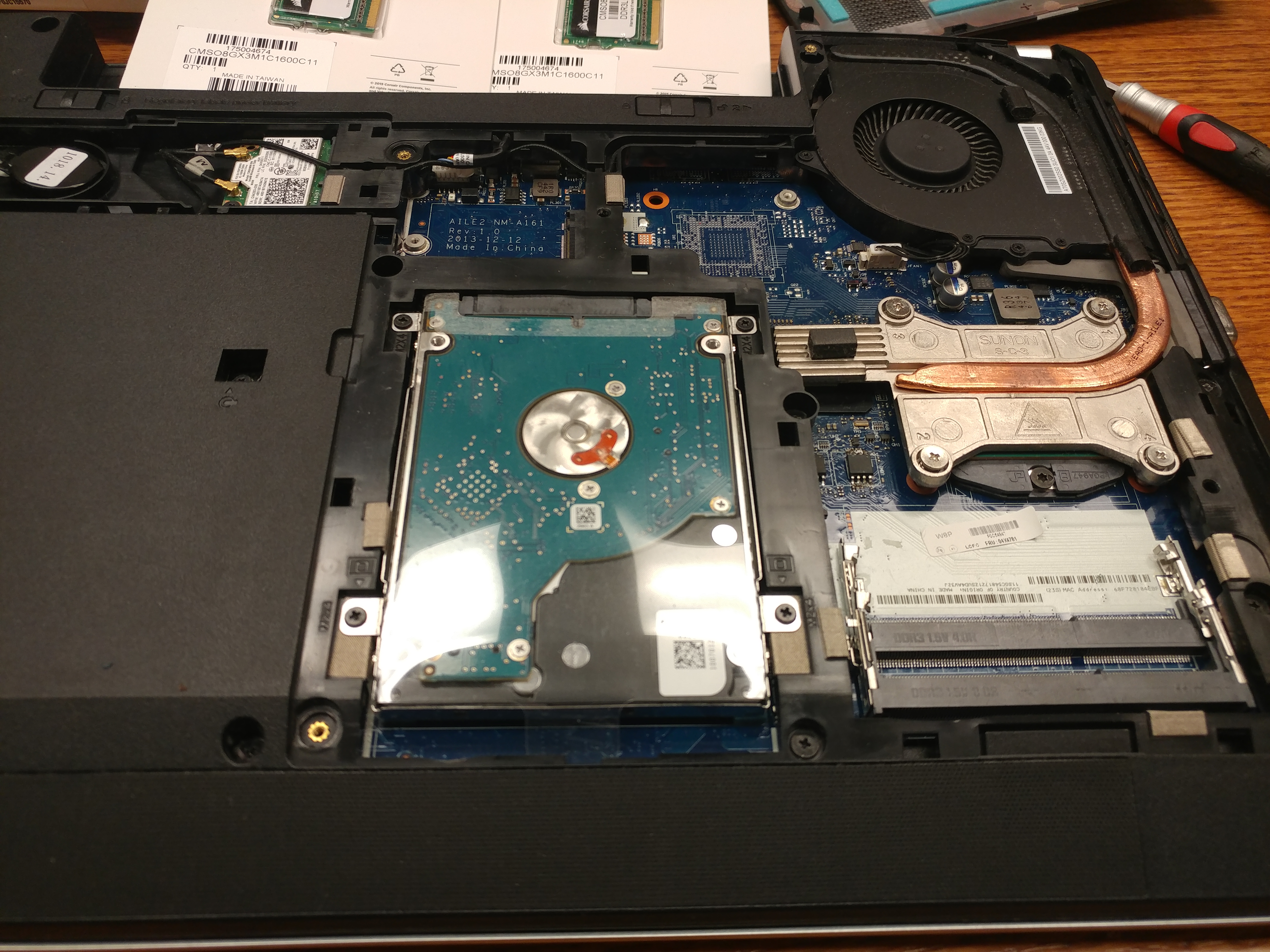 laptop SSD and RAM upgrades