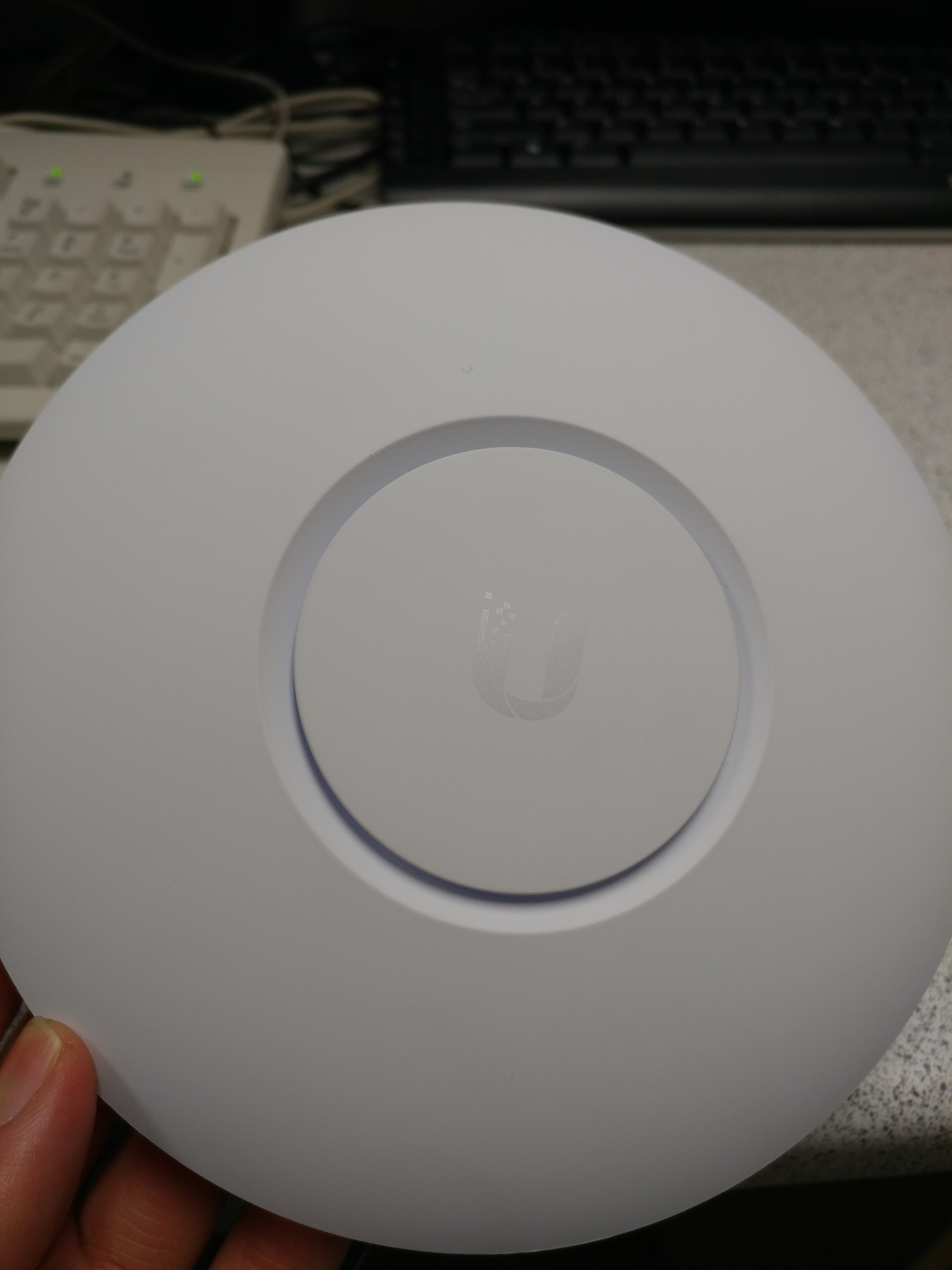 the top of an unifi wifi access point