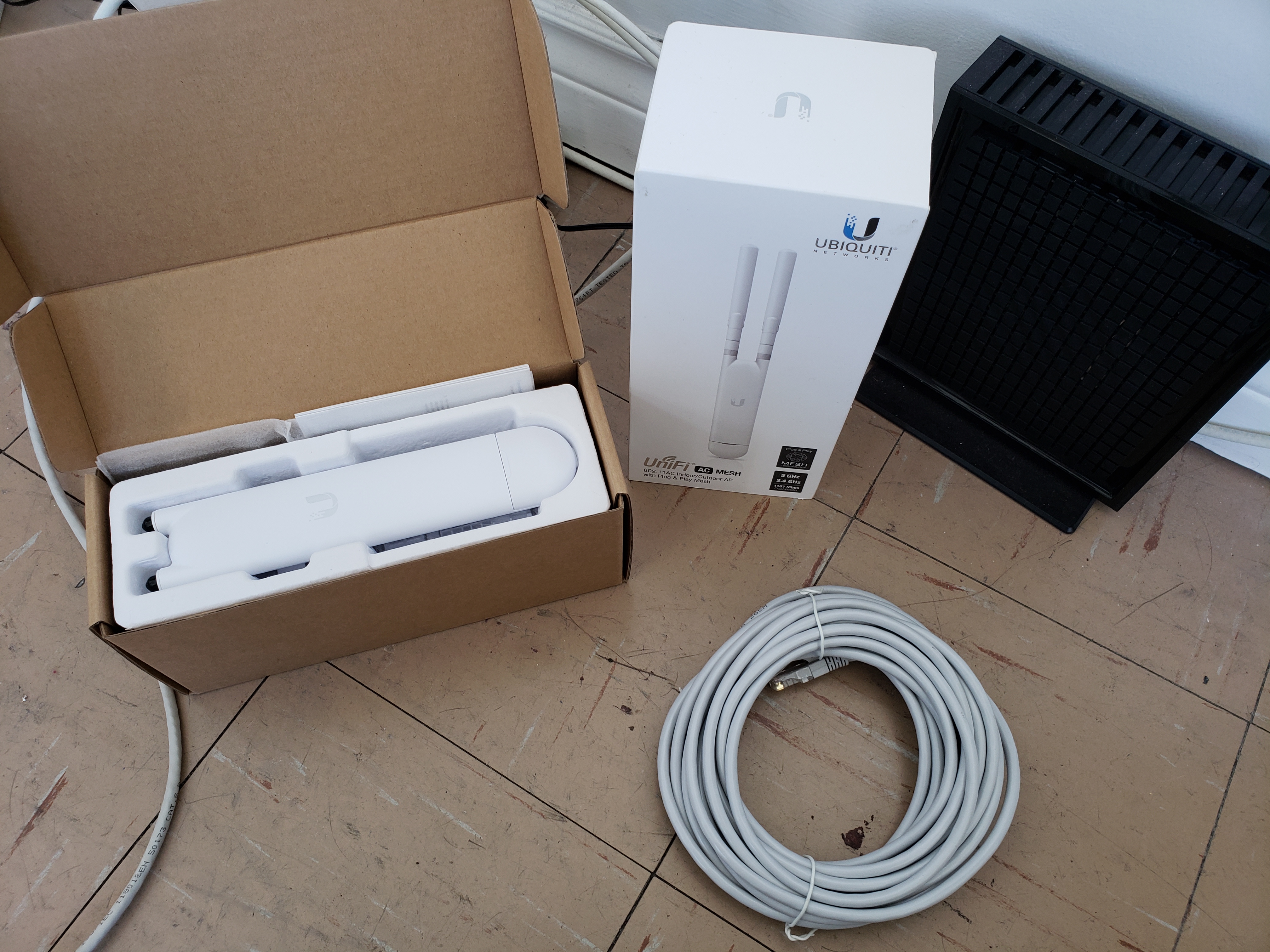 new unifi wifi access point unboxed