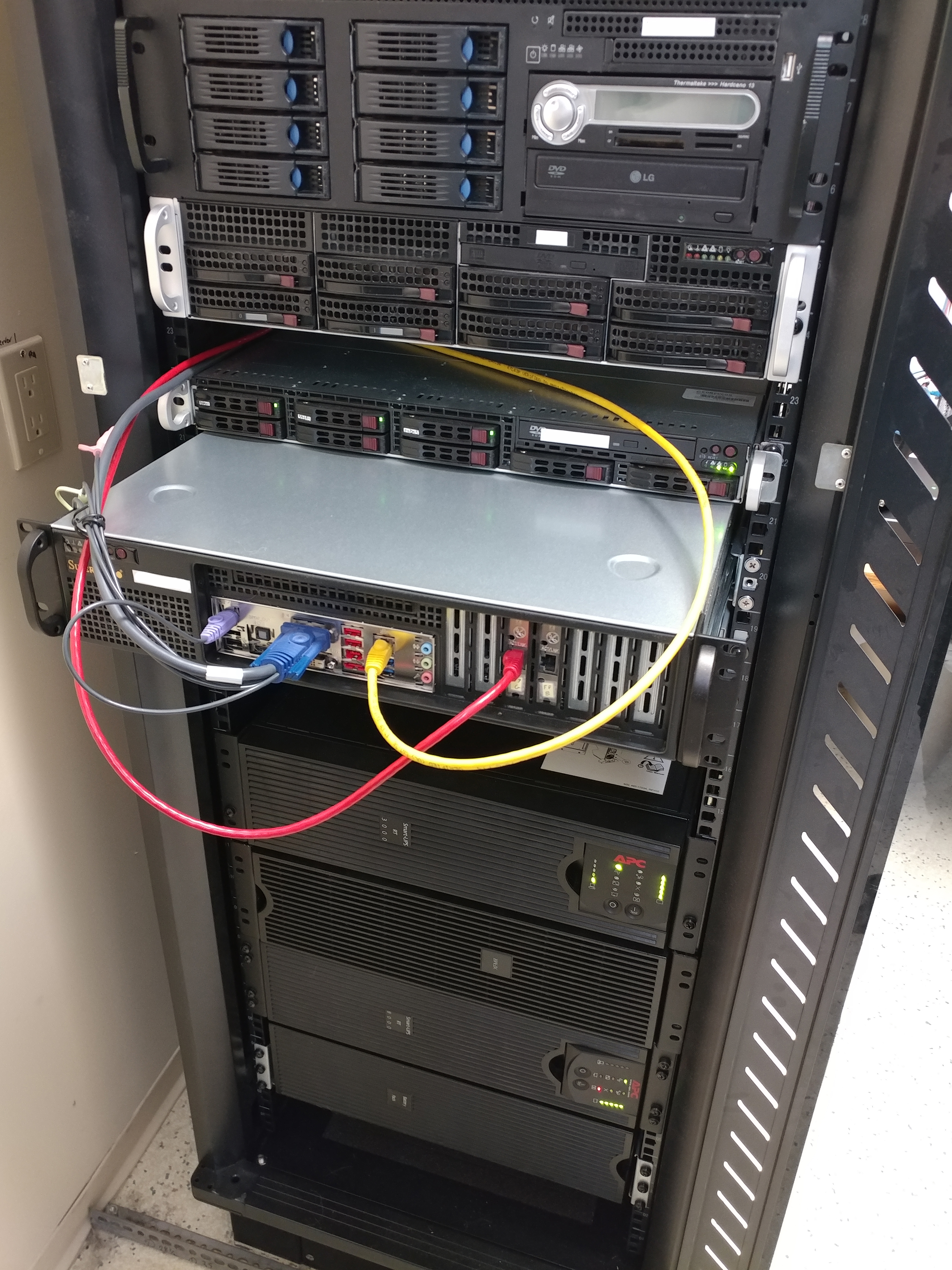 custom built firewall rack server