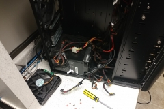 motherboard replacement on a file server