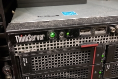 server rack with server (close up photo)