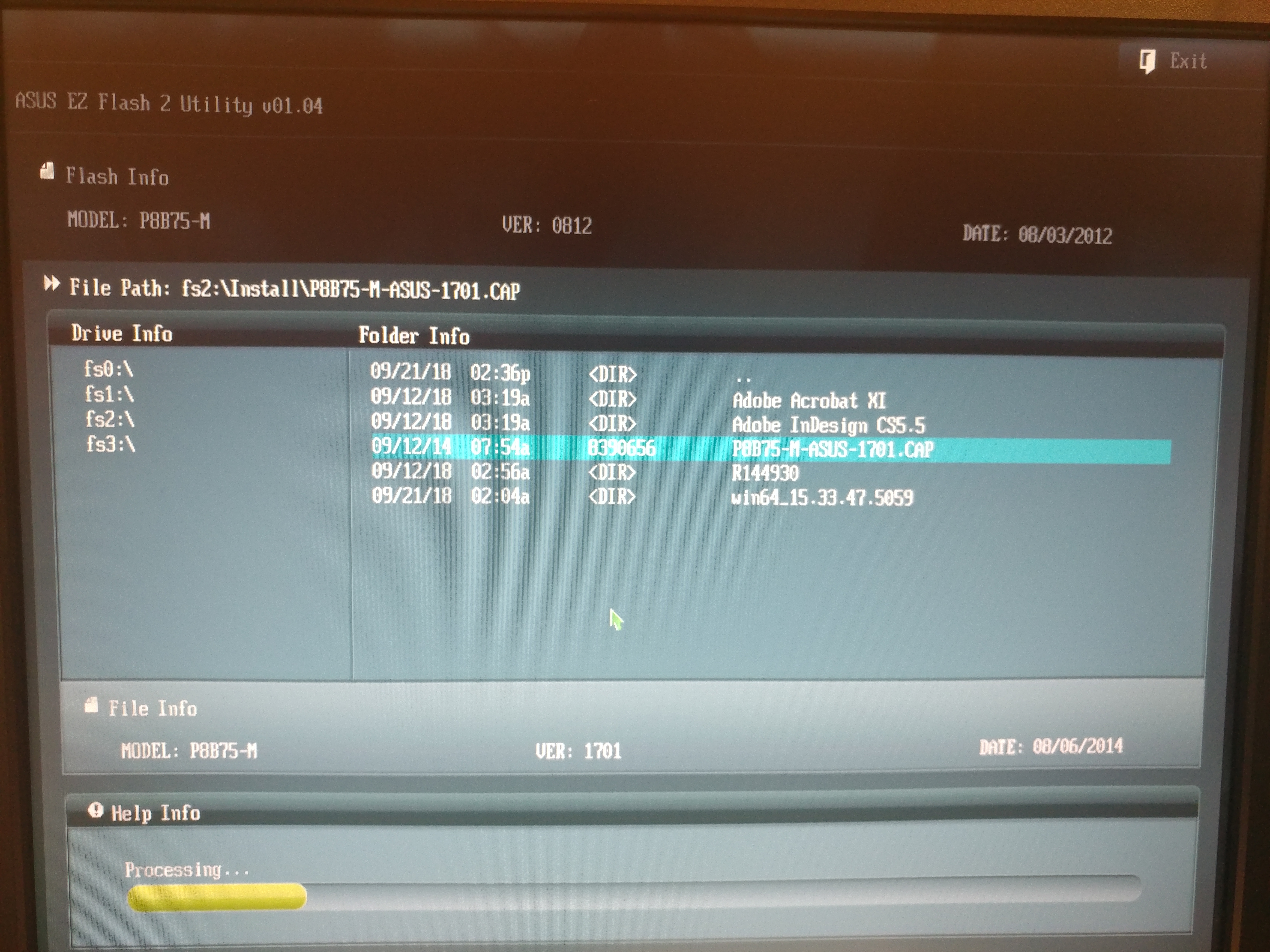Asus motherboard BIOS update