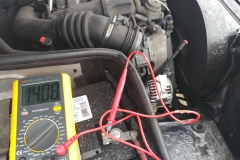 checking battery and alternator voltage