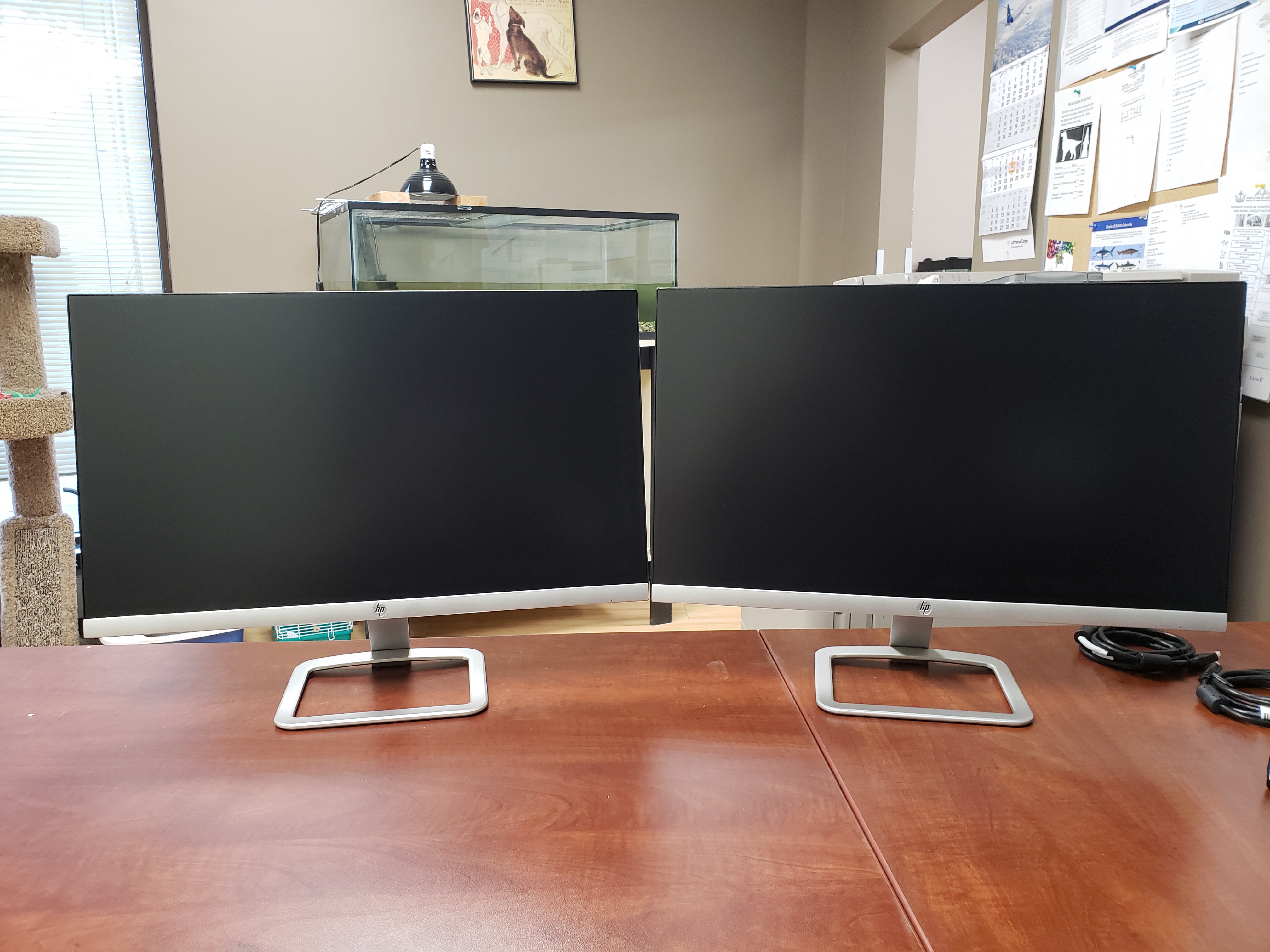 new 24" dual LCD monitors (unboxed)