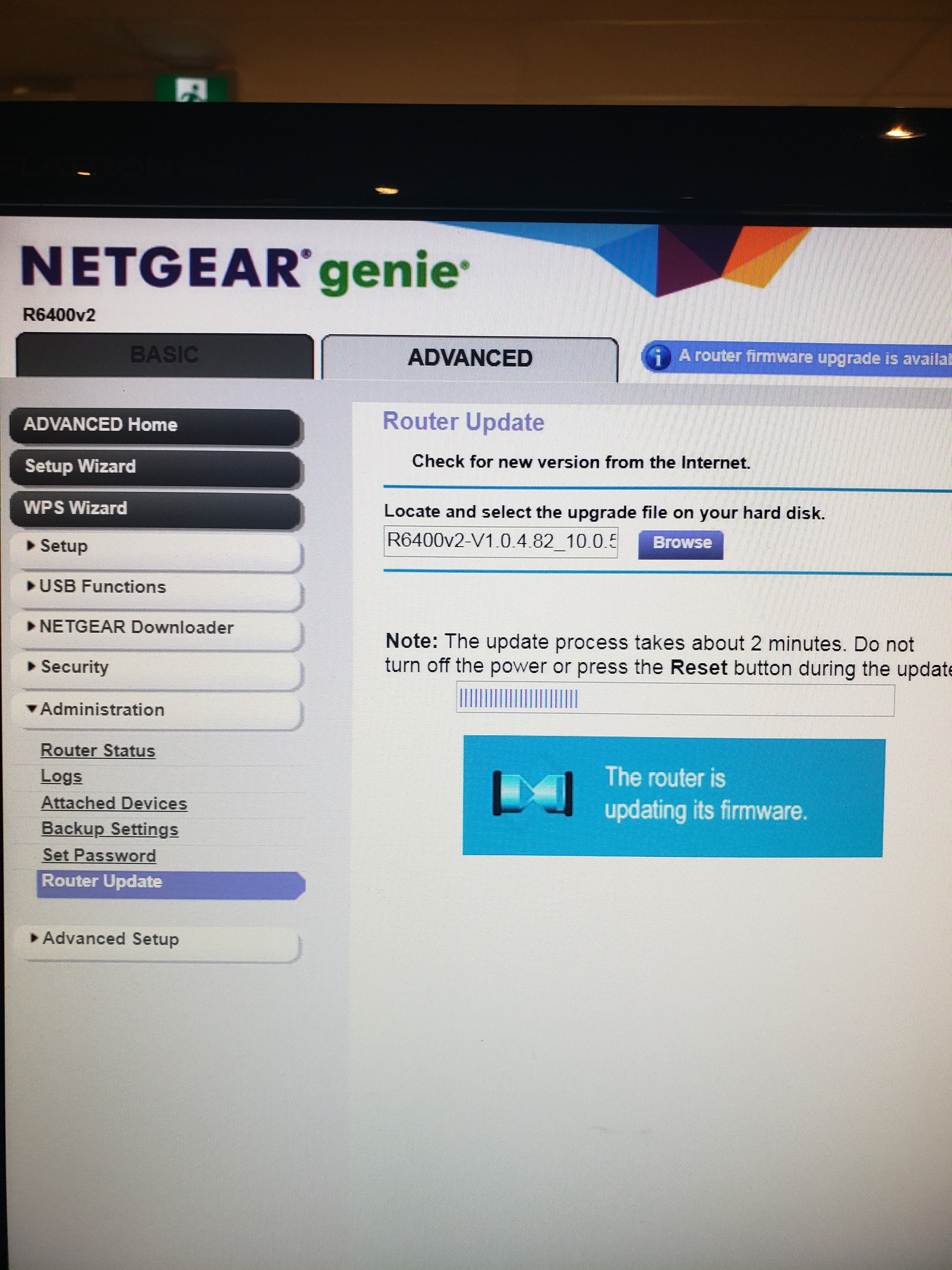netgear router firmware upgrade
